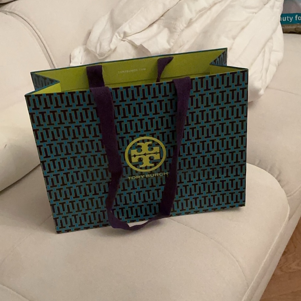 Tory Burch 12" x 9 x 5  Paper Bag Gift Shopping Tote Bag Authentic Empty